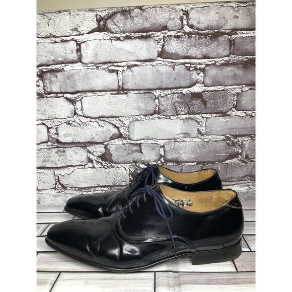 Paul Smith PS Black Patent Leather Dress Oxfords Plain Shoes Men Sz 43EU/10M US main image 5